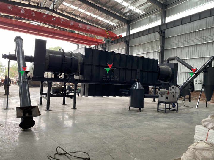 Motor-Led Biochar Carbonization Furnace Shellash Carbonization Stove ...