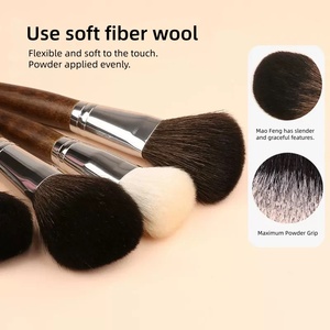 แปรงแต่งหน้าวีแกนคุณภาพสูง 40 ชิ้น รุ่น MUF ด้ามไม้ หัวแปรงอะลูมิเนียม ขายส่งจากโรงงาน ลดราคาพิเศษ - Product Image 3