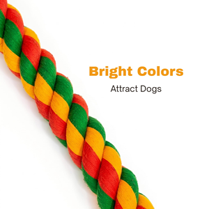Jouet à mâcher pour chien en corde de coton multi-nœuds, corde à tirer tressée, jouet interactif durable pour la dentition des chiens de taille moyenne et grande, jouet à mâcher pour animaux de compagnie - Product Image 3