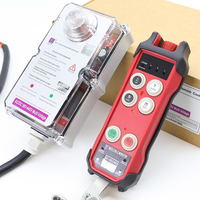 Télécommande industrielle sans fil légère à verrouillage par clé, 4 touches, simple vitesse, 36V-440V pour palan monorail