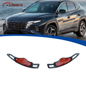 Accesorios interiores de coche un par Panel de <span class=keywords><strong>volante</strong></span> de coche decoración marco cubierta embellecedor moldura pegatina cubierta para <span class=keywords><strong>Hyundai</strong></span> <span class=keywords><strong>Tucson</strong></span> L - Product Image 1
