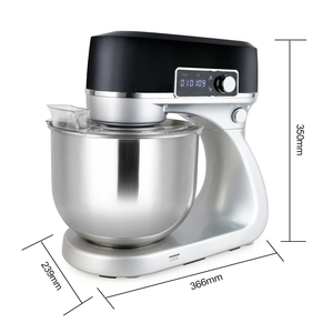 Batidora eléctrica <span class=keywords><strong>de</strong></span> 10 velocidades <span class=keywords><strong>de</strong></span> 600W con interfaz digital, cuenco <span class=keywords><strong>de</strong></span> <span class=keywords><strong>acero</strong></span> <span class=keywords><strong>inoxidable</strong></span> <span class=keywords><strong>de</strong></span> 5L, apto para lavavajillas, batidor, gancho para masa y paleta mezcladora - Product Image 5