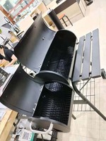 Barbecue à charbon de bois avec fumoir, chariot extérieur, 45 pouces