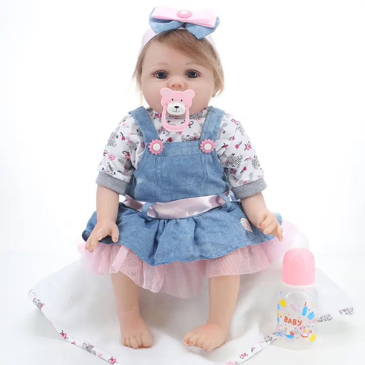 Lifereborn-Muñeca realista de silicona para niñas, juguete de bebé de 55 cm y 22 pulgadas, de Vinilo Suave, venta al por mayor