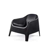 Canapé de style décontracté nordique, meubles de salon, canapé en plastique empilable coloré, chaise de salon