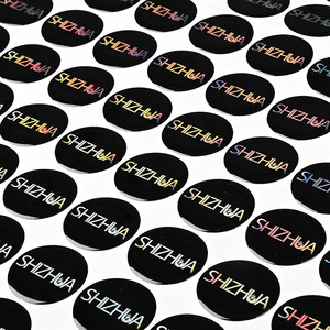 Etiqueta Redonda Autoadhesiva Impermeable con Impresión UV y Logotipo Personalizado Wei Hao Epoxy Sticker para Promoción de Marca - Product Image 2