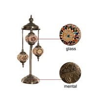 Lampes turques fantaisie en mosaïque spirale de la marque Evershining Lighting, lot de 3, vente en gros directe de l'usine de Yiwu, lampadaire en laiton YMA41603