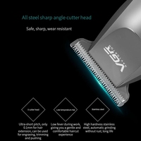 Tondeuse à cheveux professionnelle VGR V030 pour hommes, kit de toilettage, tondeuse à faible bruit, rasoir à barbe