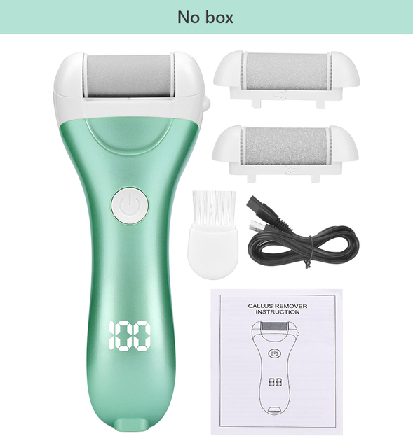 Foot Scrubber with Interchangeable Head Electric Foot Grinder Callus Remover