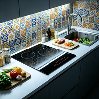 Table de cuisson à induction encastrable 3 zones 5600W, commande tactile, cuisinière électrique moderne pour petite cuisine