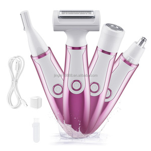 Appareil d'épilation pour femmes quatre-en-un rechargeable par USB <span class=keywords><strong>Rasoir</strong></span> électrique pour les jambes et les aisselles Épilateur <span class=keywords><strong>intime</strong></span> Pince à épiler - Product Image 2
