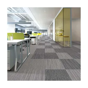 Nylon Fire Retardant Carpet Tiles Office Carpet Tiles PVC Backing Building Lobby Lounge Meeting Room Carpet TIle