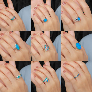 Ópalos de Plata de Ley 925 de Estilo Vintage: Encaje Filigrana y Borde Milgrain que Muestran una Artesanía Atemporal - Product Image 3