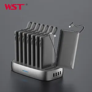 WST 2024 new trending 10000mAh portable power bank charging dock station fast charging power supply for business family home