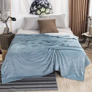 Couvertures molletonnées Double taille King, 200x230cm, vente en gros, doux, pas cher, vente en gros