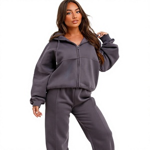 Conjunto Deportivo Unisex de Pierna Ancha, Tejido de Poliéster/Algodón, Ligero, Teñido, de Secado Rápido, Transpirable, Informal, para Entrenamiento - Product Image 1