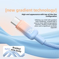 Cable de Datos USB-C con Carga Súper Rápida de 120W, Cable de Carga para Automóvil, Trenzado