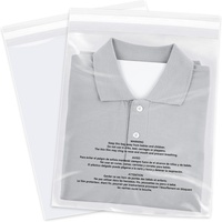 Emballage personnalisé en sachets OPP refermables pour vêtements, sous-vêtements, chaussettes et chaussures avec sachets transparents avec avertissement de suffocation