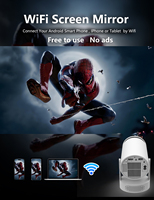 IHOMELIFE ISMARTX10 HY300PRO HIFI Son et vidéo Home Cinéma Mini projecteur intelligent portable 280 ANSI Lumens Wi-Fi double bande Android