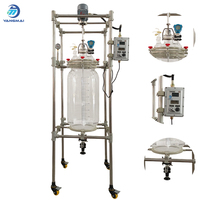 Reactor de Agitación de Vidrio Yangmai de Capacidad Media, 80L, Estructura Abierta para Agitación y Dispersión de Soluciones a Presión Normal