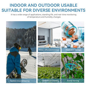 मिनी 30000 रिकॉर्ड स्मार्ट तापमान नियंत्रक के साथ बैरोमीटर और हाइग्रोमीटर-ip65 1c रिज़ॉल्यूशन - Product Image 6