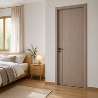 Catalogue de Portes en Bois Modernes Abordables – Portes Intérieures en Métal Blanc avec Panneaux MDF Abricot Finis pour Chambre à Coucher, Isolation Phonique