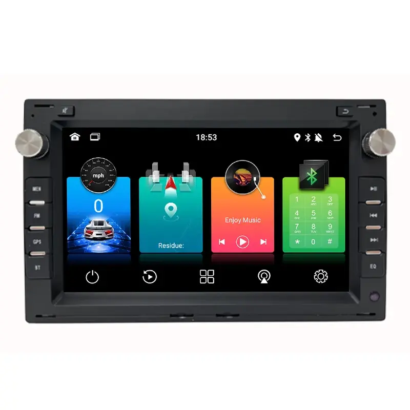 Reproductor Multimedia de Radio para coche 2 + 32G de 7 pulgadas Carplay Android 11 para VW PASSAT B5 MK4 MK5 SHARAN Jetta Bora Polo TRANSPORT T5 CITI CHI