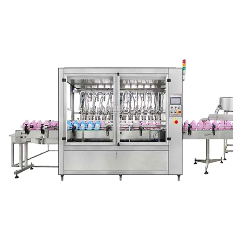 공장 직매 주문 자동적인 세탁물 액체 충전물 기계 점성 액체 100g-1000g 900mm ± 50mm 120l/minute 2000BPH