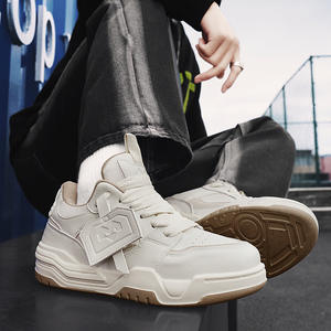 Zapatos Deportivos Casuales Blancos a la Moda, Suela Gruesa, Cierre con Cordones, Parte Superior de Malla, Plantillas de EVA, Antiolor. Zapatos de Pareja de Estilo Nuevo. - Product Image 3