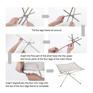 <span class=keywords><strong>Cheminée</strong></span> en maille de foyer en acier inoxydable s'effondrant poêle à bois extérieur pliable poêle à feu de camp pour Patio <span class=keywords><strong>Barbecue</strong></span> - Product Image 4