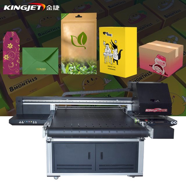 Kingjet logo Printing Machine One Pass Printer for Carton Box Single Pass Digital Inkjet Printer Box Carton Printer Machine