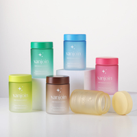 Bouteilles en verre personnalisées pour le stockage de capsules de soins de santé, 100 ml, 150 ml, 180 ml, 200 ml, 250 ml, bocaux en verre à large ouverture pour compléments alimentaires