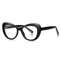 Monture de lunettes optiques anti-lumière bleue Partagas Butterfly Shape Spring Hinge CP Pin-in Arms Style pour femmes