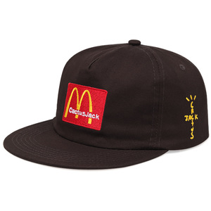 Gorra de Béisbol de Mezclilla de la Colaboración entre <span class=keywords><strong>Travis</strong></span> y McDonald's, 100% Algodón, Visera Curva, <span class=keywords><strong>6</strong></span> Paneles, Estilo Étnico, Unisex, Uso Casual - Product Image 3