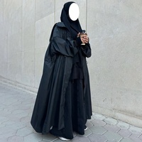 Abaya Manteau Imperméable Personnalisé Grande Taille à Capuche Hiver Pluie pour Femmes Musulmanes Françaises Robe Vêtements Islamiques En Gros Ensemble de Prière Abaya