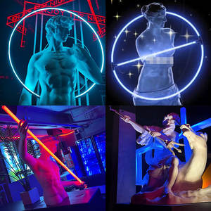 Figura <span class=keywords><strong>de</strong></span> Ángel Guardián <span class=keywords><strong>de</strong></span> Fibra <span class=keywords><strong>de</strong></span> Vidrio Personalizada al por Mayor con Anillo Luminoso, Pieza <span class=keywords><strong>de</strong></span> Arte para Eventos Comerciales en Plazas al Aire Libre - Product Image 3