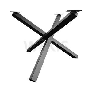 WEKIS DIY Spider <b>Table</b> Frame <b>Table</b> Legs Furniture Legs Powder Coated Steel Legs Industrial Style Spider Shape Legs Easy Assembly - Product Image 5