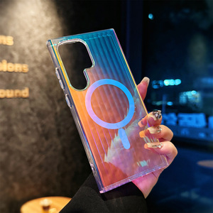 Sang trọng thay đổi màu sắc điện thoại di động Trường hợp điện thoại Túi xách trường hợp, trường hợp bảo vệ với sạc không dây - Product Image 4