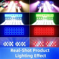 Projecteur LED Stroboscopique à Effet Pixel 400W 32 bits avec Gradation Linéaire DMX512 RDM, Boîtier Métallique, Flash 1~30Hz pour DJ, Bar, Discothèque, Club