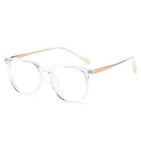 Montures de lunettes polygonales irrégulières TR90 en gros, montures de lunettes rétro en titane, lunettes simples en titane