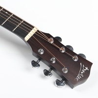 Hot in Stock Deviser Guitar 36 Inch LS-130TBK Matte Good Quality Acoustic Guitar for Beginners for Wholesale