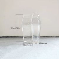 Terrarium en acrylique transparent en forme de cercueil pour l'élevage d'insectes, d'araignées et de geckos – Boîtier en acrylique au design personnalisé