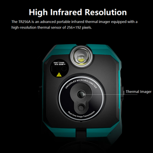 Termometro palmare a immagine termica ad alta definizione MiLESEEY TR256A, 6 palette di colori, campo visivo 50 x 63,5, termico 256x192 - Product Image 2