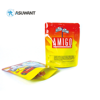 Sachet Doypack debout en plastique personnalisé 1g 3.5g 7g 14g 28g emballage de gommes anti-odeur sacs en mylar de 3.5 grammes avec mon logo