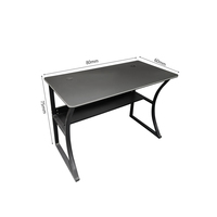Bureau de jeu de luxe noir de 1,0 m, 1,2 m, 1,4 m de long, vente en gros d'usine, bureau à domicile, table de jeu, bureau d'étude