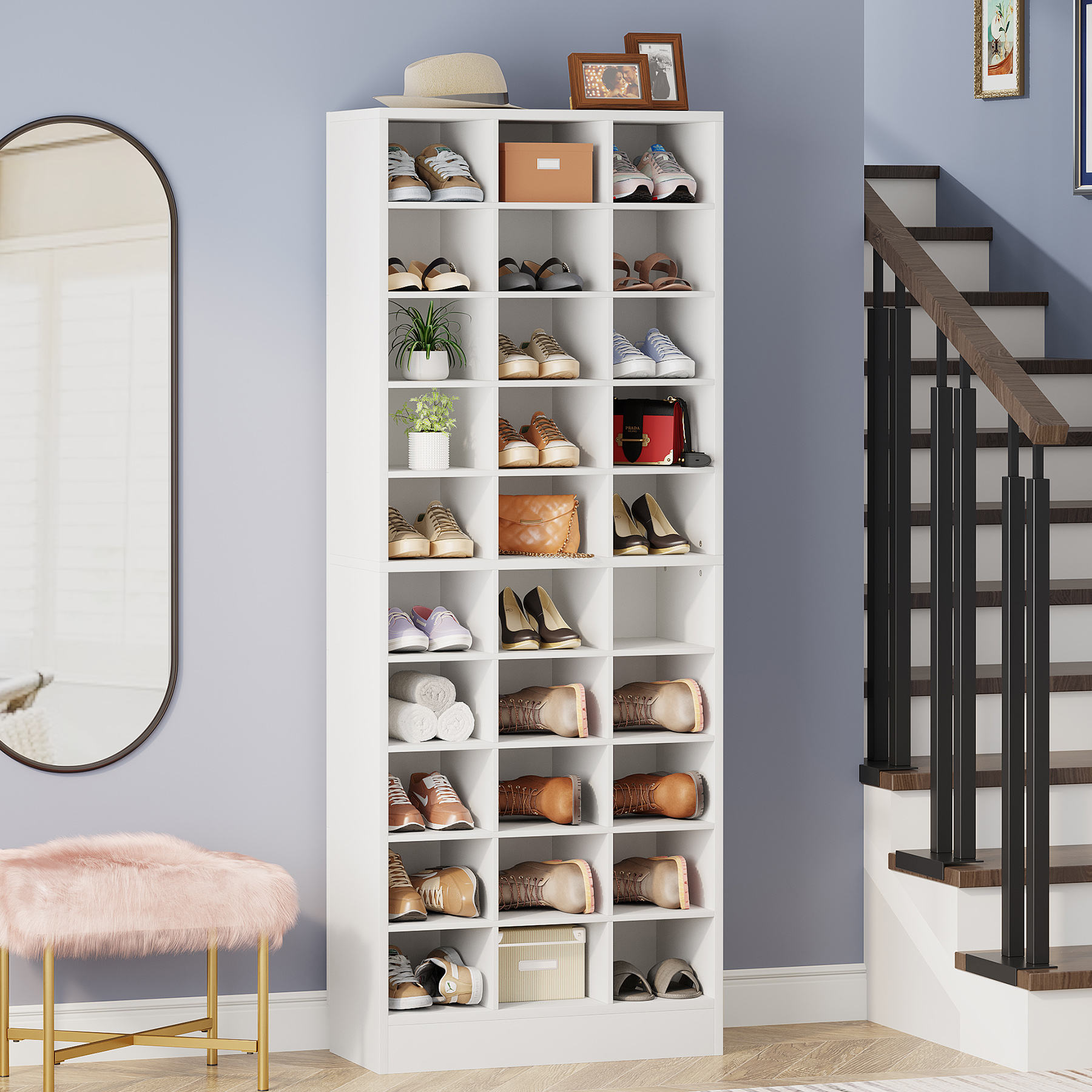 Particle Board Shoe Racks Stylish Space-Saving Storage