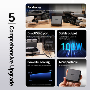 Lktop 100W gan sạc nhanh Tương thích với DJI Mini 5 Pro không khí <span class=keywords><strong>3</strong></span> và không khí 3S bay không người lái - Product Image 6