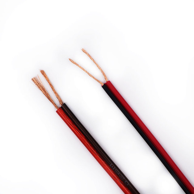 power cable hot Sale HIFI Red Black RVB Speaker Cable 2*1.5 OFC Copper PVC Insulationa Speaker Wire 100M Bulk Roll power cable