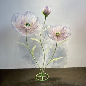Fleurs artificielles en soie pour décoration de scène de mariage, accessoires de scène, présentoirs floraux artificiels, aménagement de vitrine - Product Image 4