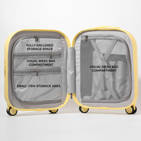 Valise pour enfants durable avec roulettes pivotantes à 360°, coque rigide en ABS, serrure à code TSA, sac de voyage imperméable